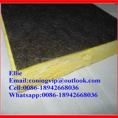 China 50mm Glasswool With Black Veil / Black Panel CN001 Glasswool Panel Covered With Cloth Glasswool for sale