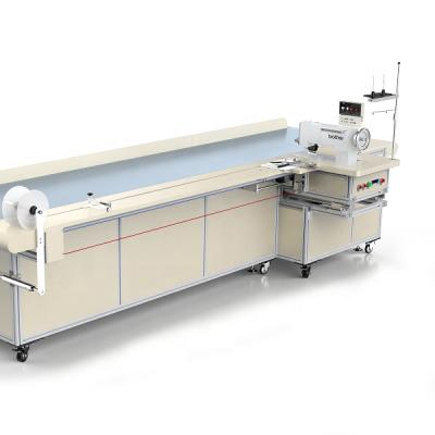 China Factory Direct Sale Best Price Industrial Sewing Machine Automatic Curtain Hemming Machine With Conveyor for sale