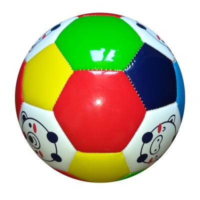 China Leather PVC Gift Ball Child Play Training Machine Stitched Colorful Soccer Ball Football for sale