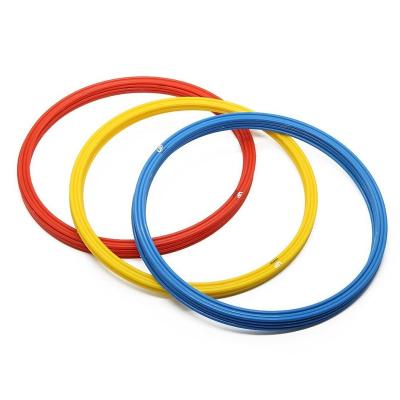 China Football Speed ​​and Agility Training Rings 12-Pack for Coaches, Gyms, Track & Field, 3 Assorted Colors, Red, Yellow, Blue for sale