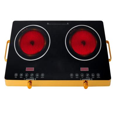 China Household Factory Direct Cheap Price Double Burner Electric Infrared Cooker For Home Use for sale