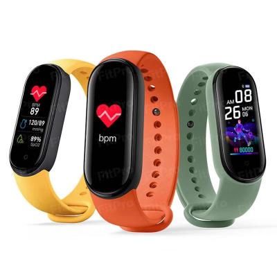 China M5 Touch Screen Fitness Watch Heart Tracker Smart Wristband Rate Blood Pressure Monitor Health Wristband Women Men Sports Wristband BT Band for sale