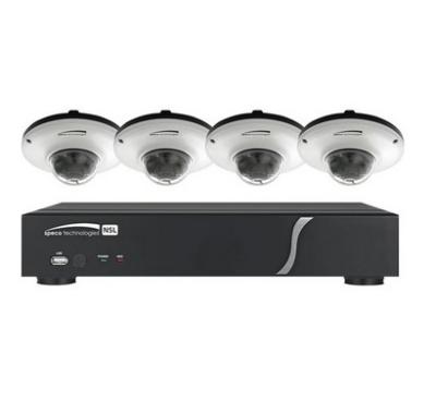 China 4-Channel NVR & 4 Indoor/Outdoor Mini Dome Camera 1080p HD Bundle (1TB) for sale