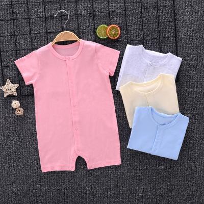 China Customizable 100% Customizable Summer Baby Toddler Clothing Cotton Baby Bodysuit Baby Boy Girl Rompers for sale