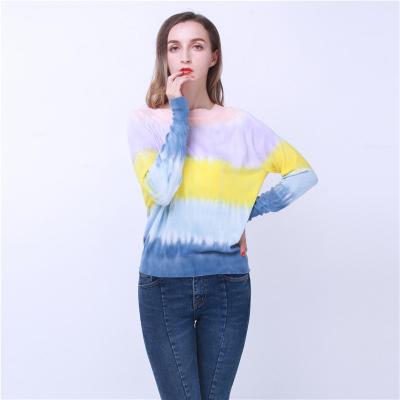 China anti-wrinkle premium hot sale round collar multicolor long sleeve fashion knit pullover sweater for sale