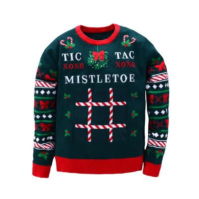 China Wholesale Custom Christmas Sweater 100%Cotton Long Sleeve Anti Shrink Around Neck Ugly Christmas Sweater for sale