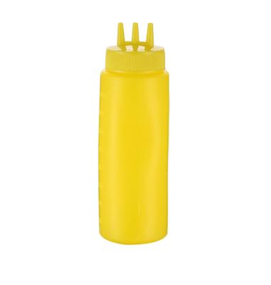 China Practical Freshness Keep Ketchup Mustard Squeeze Bottle PE Condiment Container For Sauces Olive Oil Squeeze Bottles Kitchen Supplies for sale