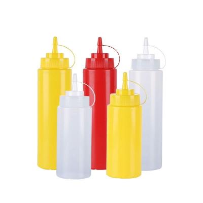 China Freshness Retention Condiment Squeeze Bottles, For Ketchup Mustard Mayo Hot Sauces Olive Oil Bottles Kitchen Instrument for sale