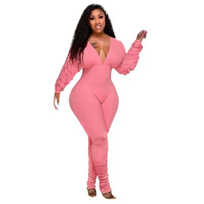 China Autumn Winter Tight Long Sleeve Pants Overalls Women's Rompers Sexy Women's Overalls Anti-pilling Rompers China New Product for sale