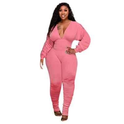 China China's Anti-pilling Promotional Products Autumn Winter Tight Long Sleeve Pants Half Long Rompers Womens Jumpsuit Neck Sleeve Overalls for sale