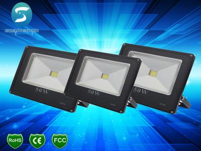 中国 ゴルフ コース 50W LED のフラッドライトは 0.95 PF、100M/W LED 50W のフラッドライトを細くします 販売のため