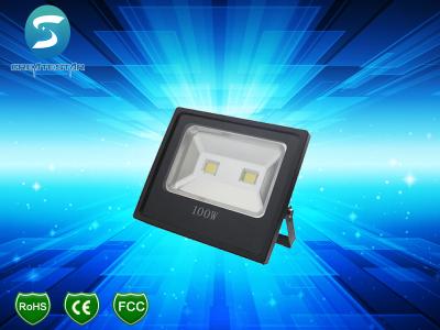 China Las luces de inundación al aire libre industriales del alto lumen LED, 100W delgado calientan la luz de inundación blanca del LED IP65 en venta