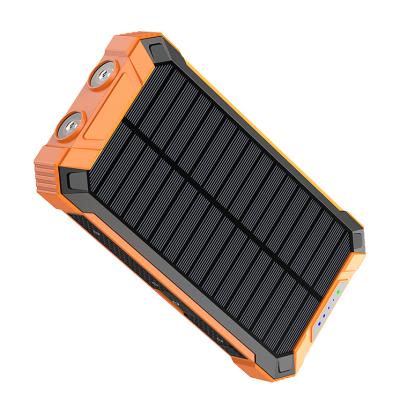 China 2021 New Arrival High Capacity Portable Powerbank 20000 Mah Waterproof Travel Solar Power Bank for sale