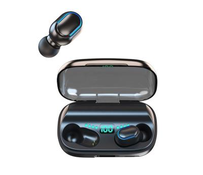 China Hot Selling High Fidelity Sound Quality F9 Noise Canceling Radio Earbuds Bt5.0 Sports Headphones With Power Bank Tws Wireless Earbuds for sale