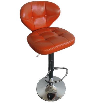 China Fashionable European grid stitched bar chair backrest chair high foot and reception table lift bar stool cashier chair for sale