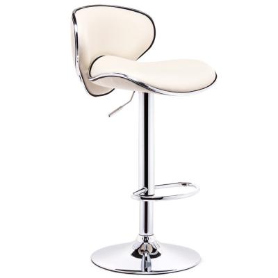 China Fashionable European chair cashier bar stool lift bar and reception chair high butterfly foot table backrest chair for sale