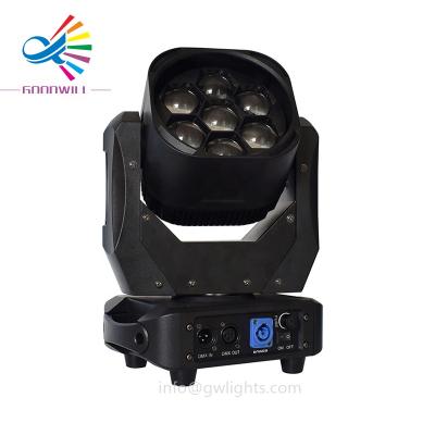 China Theme Park 7x4in1 40w RGBW QUAD Color Zoom Led Moving Head for sale