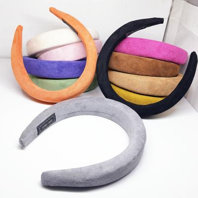 China Wholesale 3CM wide lead and nickel free sponge semi-full headband, lightweight and comfortable to wear, suitable for making DIY hair accessories for sale