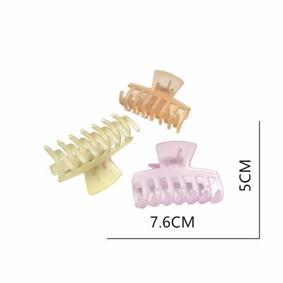 China Not easy to fade good quality hot sale women's 7cm hair claw clip fashionable and durable plastic claw clip for sale