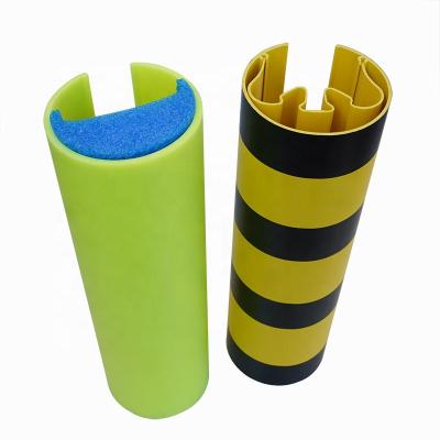 China Safety Protectors Free Sample Diameter 120mm PE PVC Upright Pallet Column Support Protectors for sale