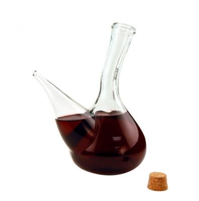 China Modern China Supplier Wholesale Custom Glass Set Diamond Shape Wine Decanter for sale