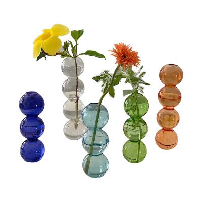 China New 2021 Classic/Postmodern wholesale high quality custom made glass vases for home decor for sale