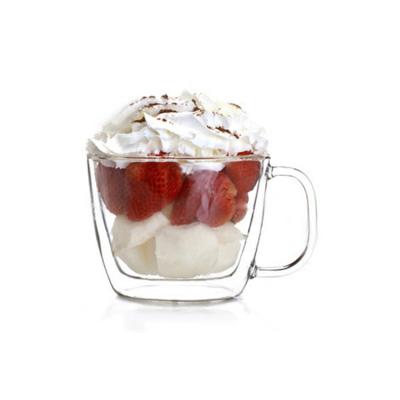 China Wholesale High Quality Custom 400ml Double Wall Cup Tea Stored Glass Coffee Mug for sale