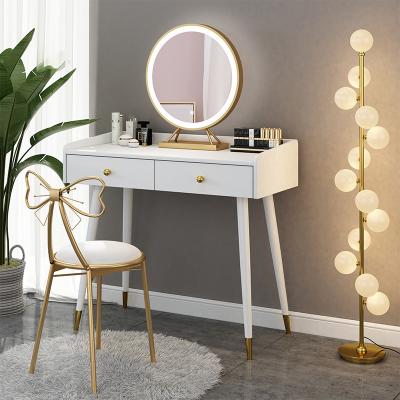 China Furniture Simple Design Modern Vanity Dresser Foldable White Table for sale