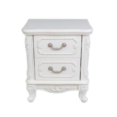 China Handmade high quality 2 drawer bedroom clear small nightstand for sale