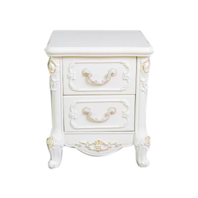 China Bedroom handmade modern style hollywood wood cutout bedside table for sale