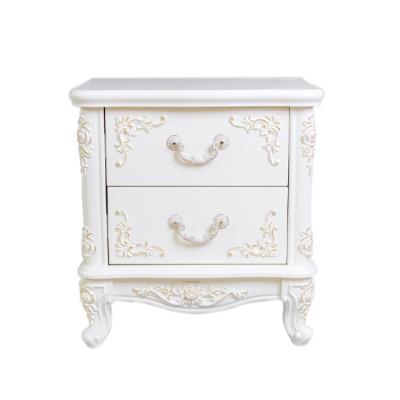 China Single white French provincial wooden bedside table bedside table bedside table (the other) adjustable European style for sale