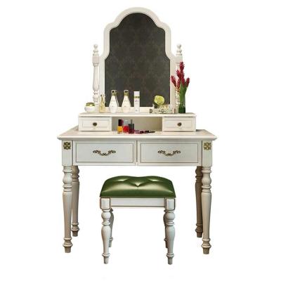 China New Design Handmade High Quality Antique Dresser Vanity Elegant Dresser Set Cabinet With Mirror for sale