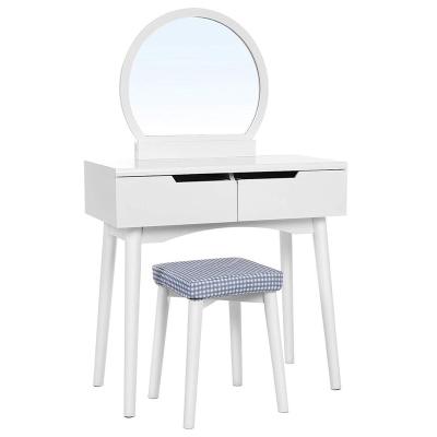 China Custom Cheap Height (Size) White Wooden Dresser Adjustable With Mirror for sale