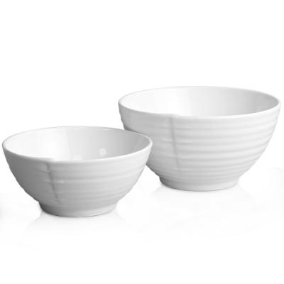 China Viable factory direct ceramic bowl porcelain salad bowl soup fruit rice serving bowl for sale