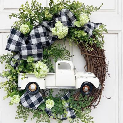 China Christmas Decorations Decoration/Indoor Home/Yard Wreath Venue Layout Props Door Decoration Car Ring Flower Door Hanging Gifts Christmas Wreath Home Popular for sale