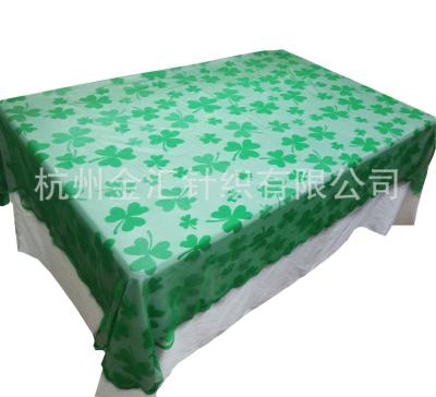 China Irish St Patrick's Day Shamrock Lace Festival Banner Runner Tablecloth 60x84 or 13x72 inch for sale