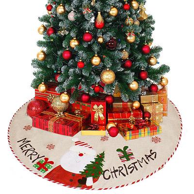 China Christmas Tree Skirt Decoration Eco - Friendly Knitted Sublimation Custom for sale