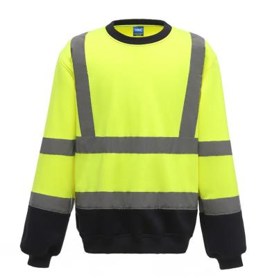 China Warm Class 3 Safety Sweatshirt High Visibility Safety Workwear for sale