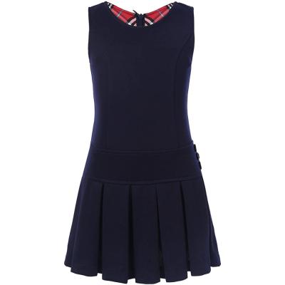 China Durable Pleated Stretchy Jumper Dress Skirt Children's Edge Jumper Dress Girls School Uniform for sale