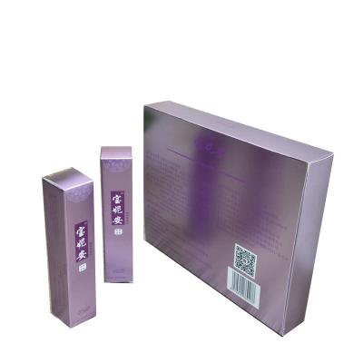 China Customizable 3.5ML Recyclable Small Square Bottles Medicine Cardboard Packaging Paper Box for sale