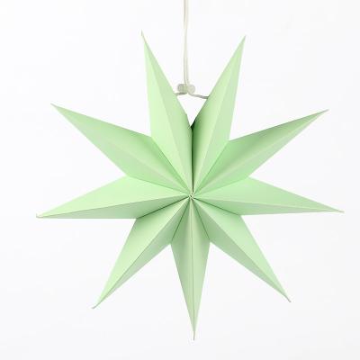 China Beautiful Party Colorful Wholesale Paper Lantern 3D Christmas Hanging Star Light for sale