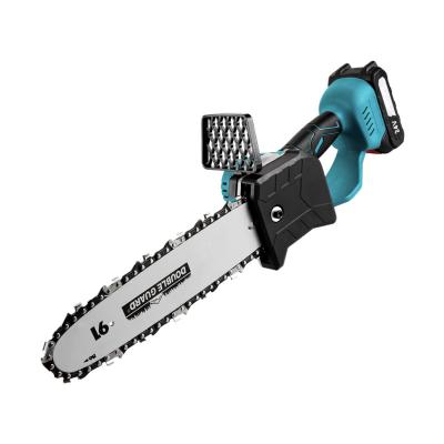 China 2-Stroke Mini Electric Chain Saw One-Hand Woodworking Lithium Battery Pruning Chainsaw Cutter Cordless Garden Tool for sale