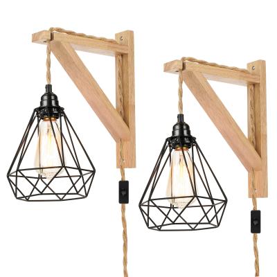 China RTS DIY Lighting Fixture Industrial Hanging Rope Hemp Rope Pendant Light Lamps Kit for sale