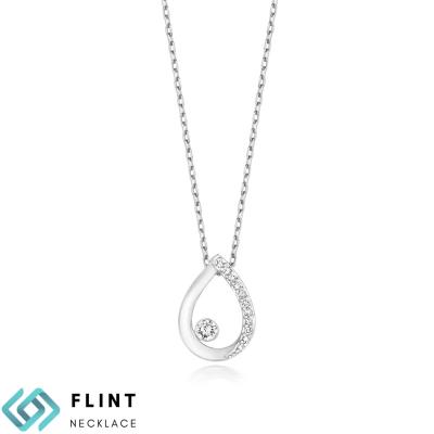 China Fashion CLASSIC Diamond Necklace For Fine Jewelry pendant from FLINT Lab Grown Synthetic Trendy for sale