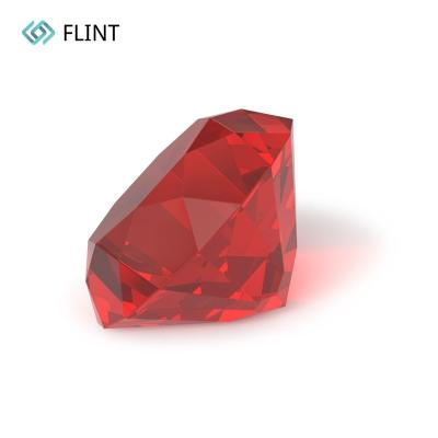 China FLINT Wholesale Excellent Quality Natural Ruby Jewelry Making Stone Uncut Rubies Synthetic Red Stone for sale