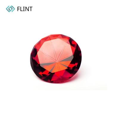 China Jewelry Making Stone FLINT Hot Sale Lab Grown Ruby Round Shape High Quality Lab Grown Ruby Wholesale Price for sale