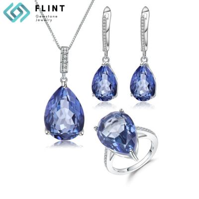 China Accept Customized Natural Emerald Diamond Real Gemstone Gold Jewelry Earrings From FLINT Fashion Material Jewelry for sale