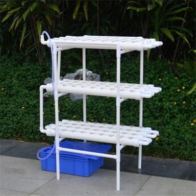 China 12 Hydroponics Indoor Kit Easy Growing Pipes NFT PVC Growing System for sale