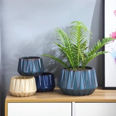 China Succulent Ceramic Flower Pots Nordic Simple Creative Minimalist Style Small Desktop Planters for sale