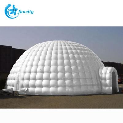 China Direct Oxford Cloth PVC Oxford Cloth Factory Supply Inflatable Dome Tent For Outdoor Camping Use for sale